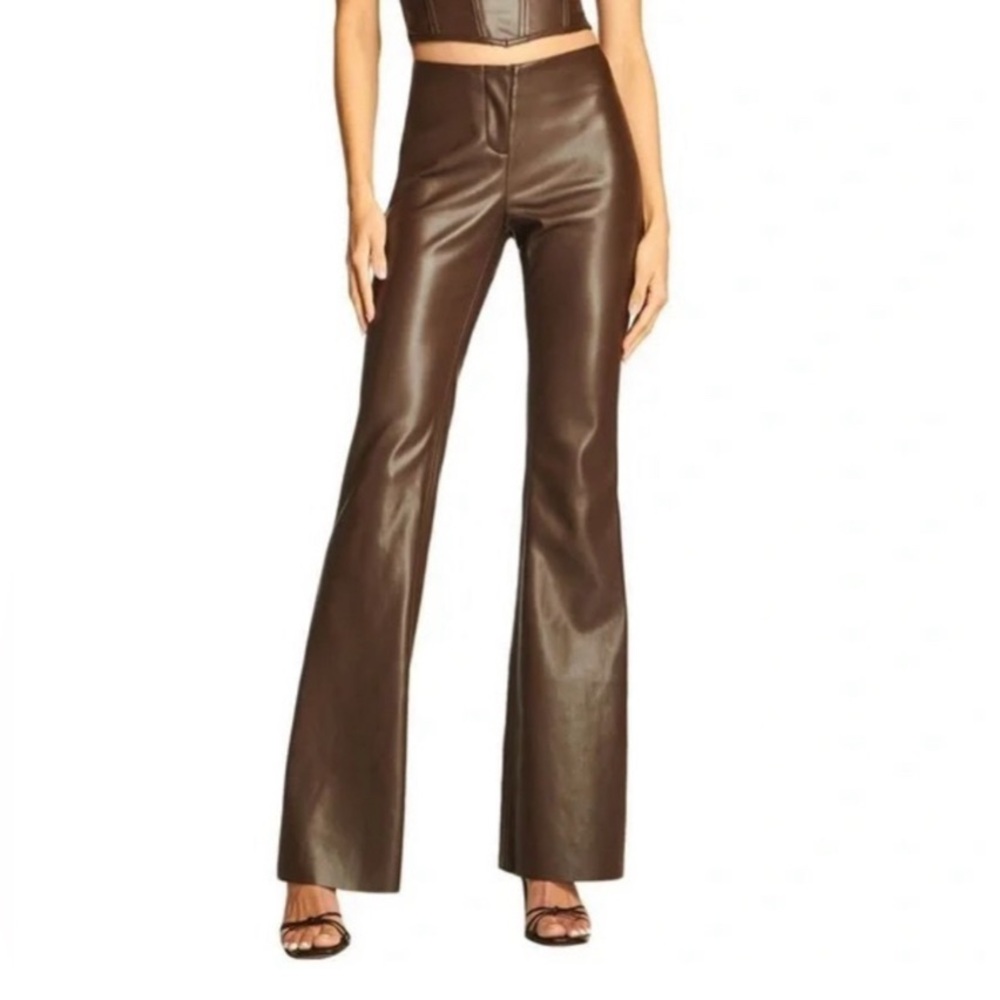 I.AM.GIA Estyn‎ Brown Faux Leather Pants Size Medium NWT